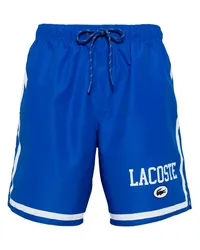 Lacoste Badeshorts mit Logo-Print Blau