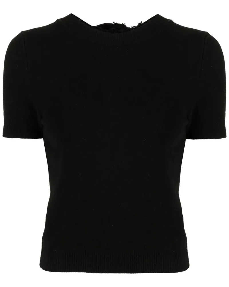 Cecilie Bahnsen T-Shirt mit Volants - BLACK Black