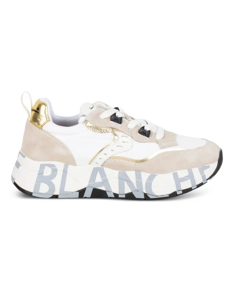 Voile Blanche platform print sneakers - Weiß Weiß