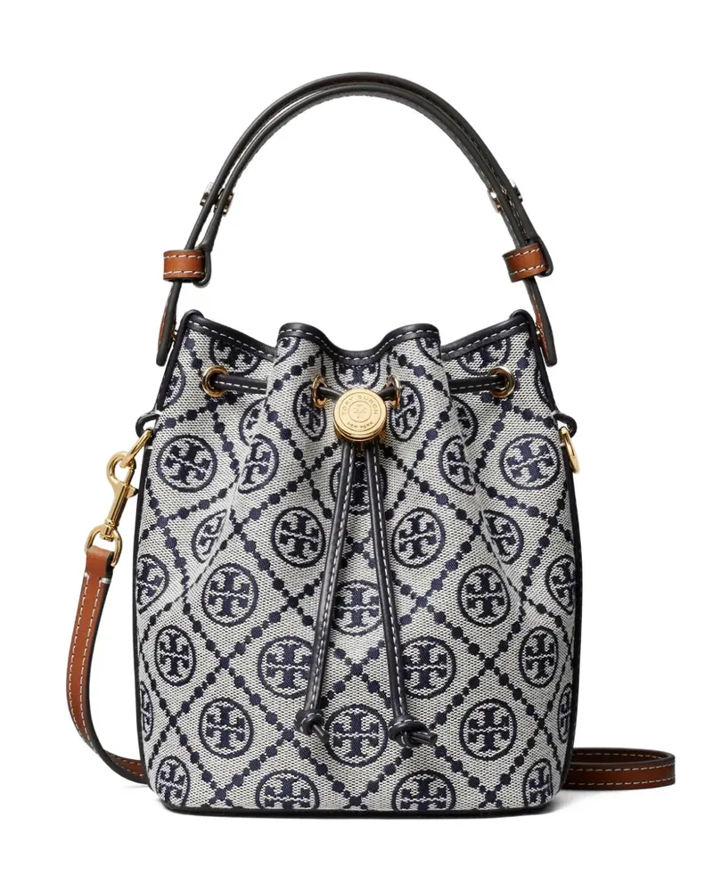 Tory Burch Beuteltasche mit Monogramm - Grau Grau