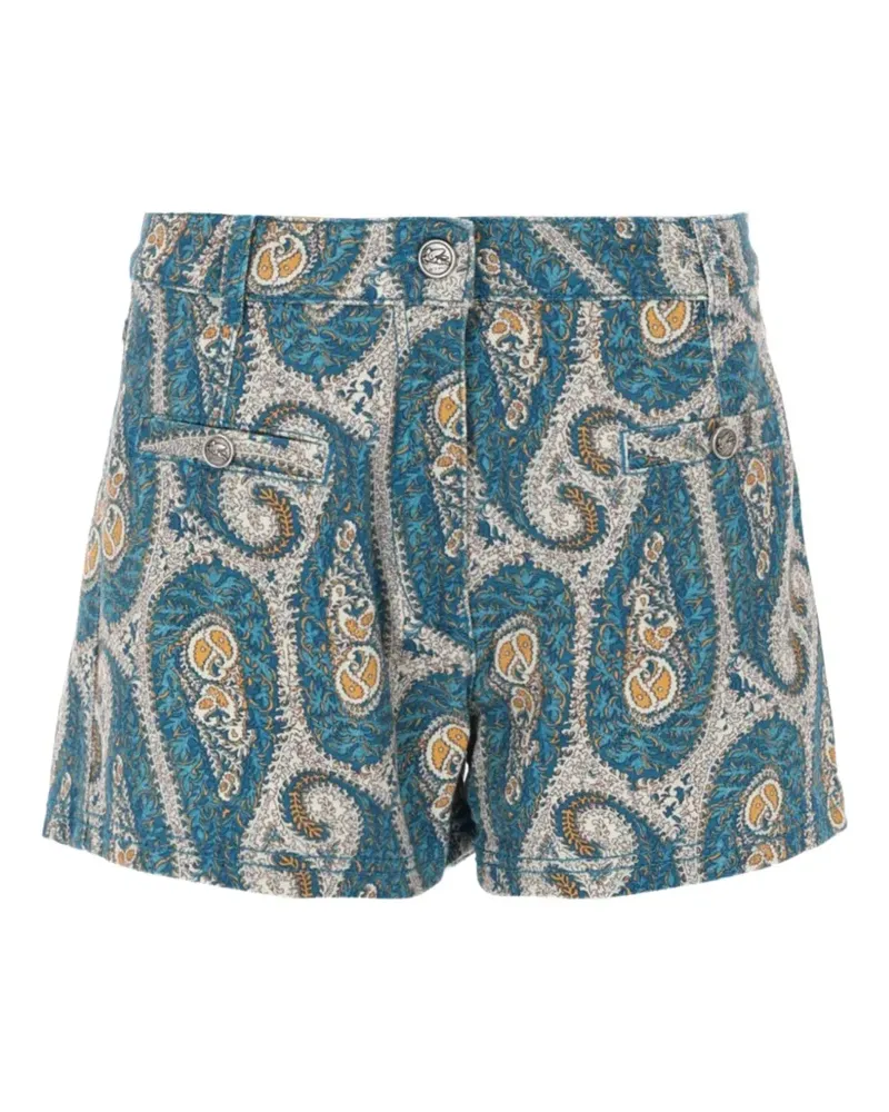 Etro Badeshorts mit Paisleymuster - Blau Blau