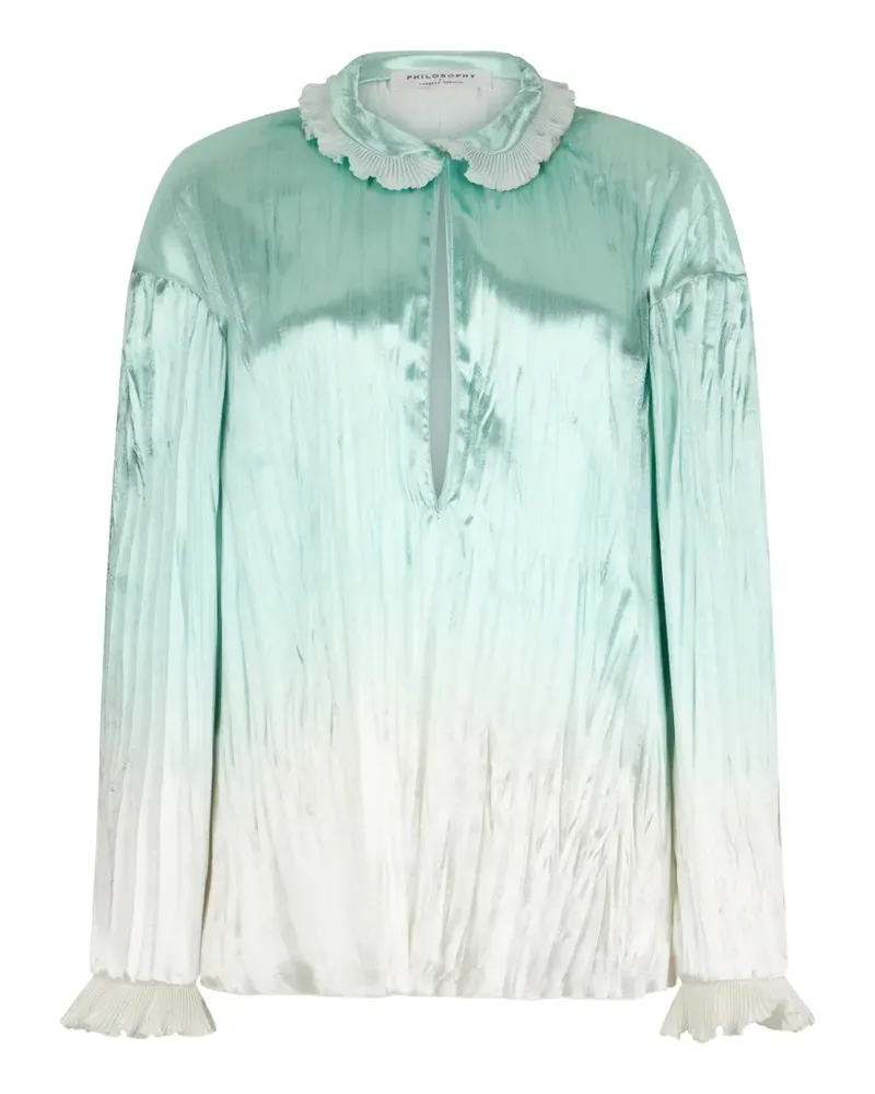 Philosophy Di Lorenzo Serafini Oberteil mit Rüschen - Grün Grün