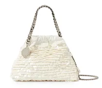 Falabella sequin-embellished tote bag - Weiß