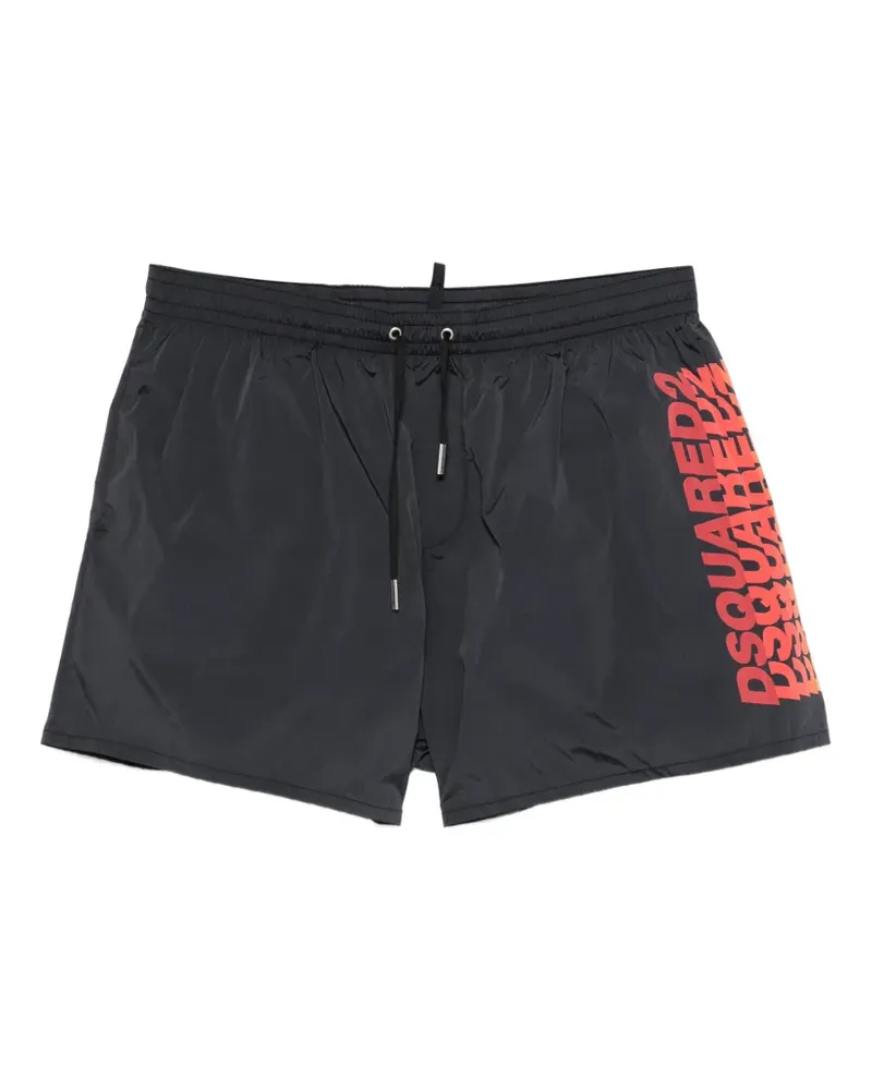 Dsquared2 Badeshorts mit Kordelzug - Schwarz Schwarz