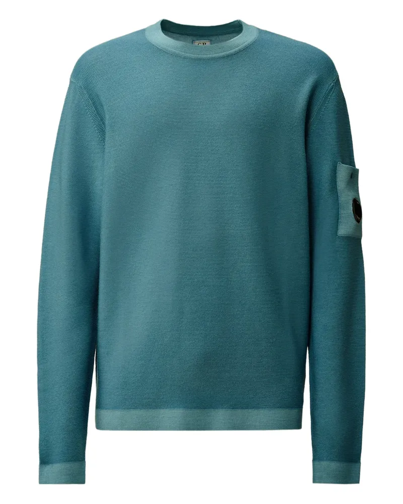 C.P. Company Sweatshirt mit Linsen-Detail - Blau Blau