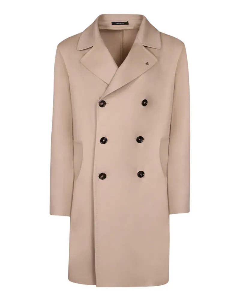 Tagliatore double-breasted peak-lapel coat - Nude Nude
