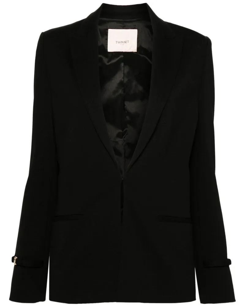 Twin-Set Blazer mit Riemendetail Schwarz