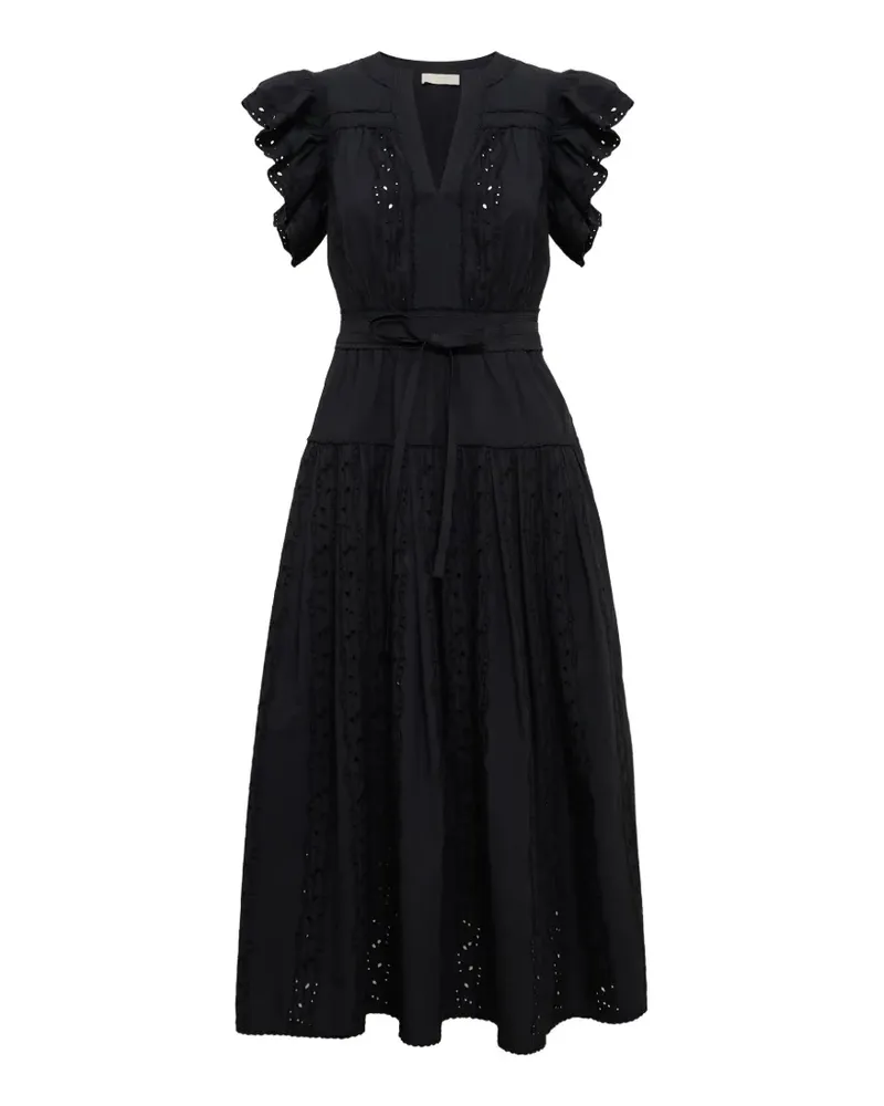 Ulla Johnson Dani broderie anglaise midi dress - Schwarz Schwarz