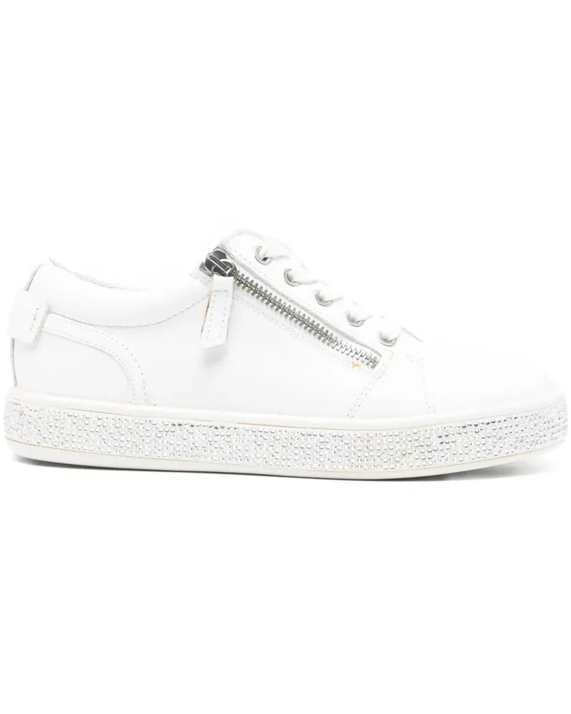 Geox Leelu zip embellished sneakers - Weiß Weiß