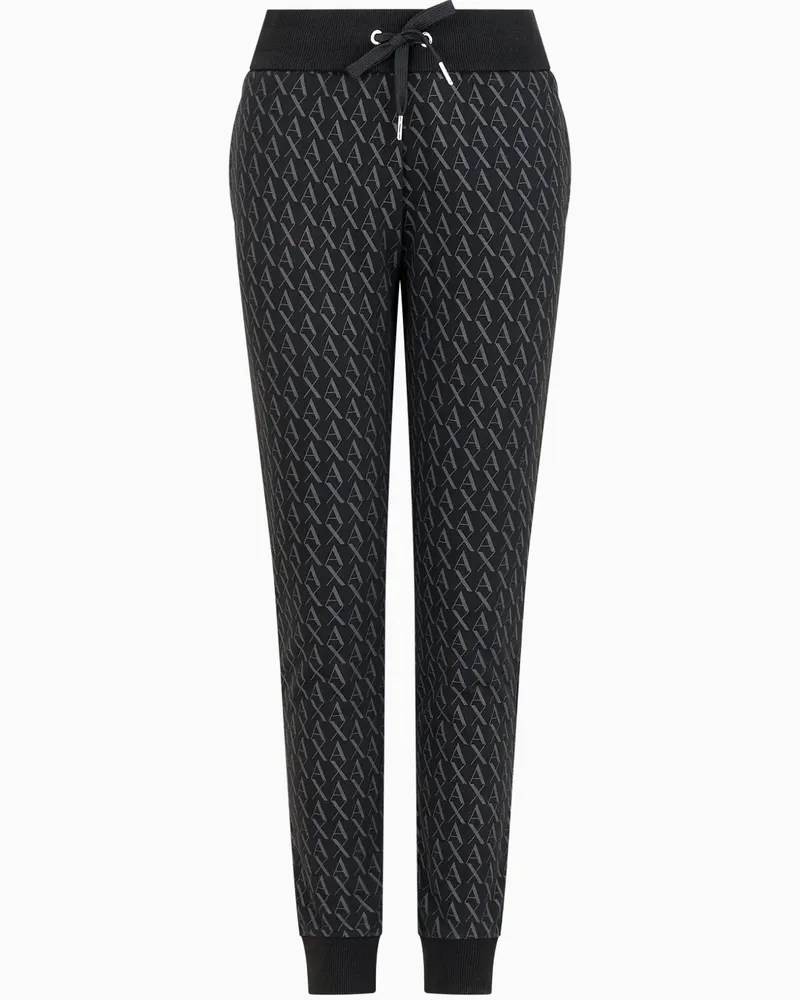 Armani Exchange Hose mit Logo - Schwarz Schwarz