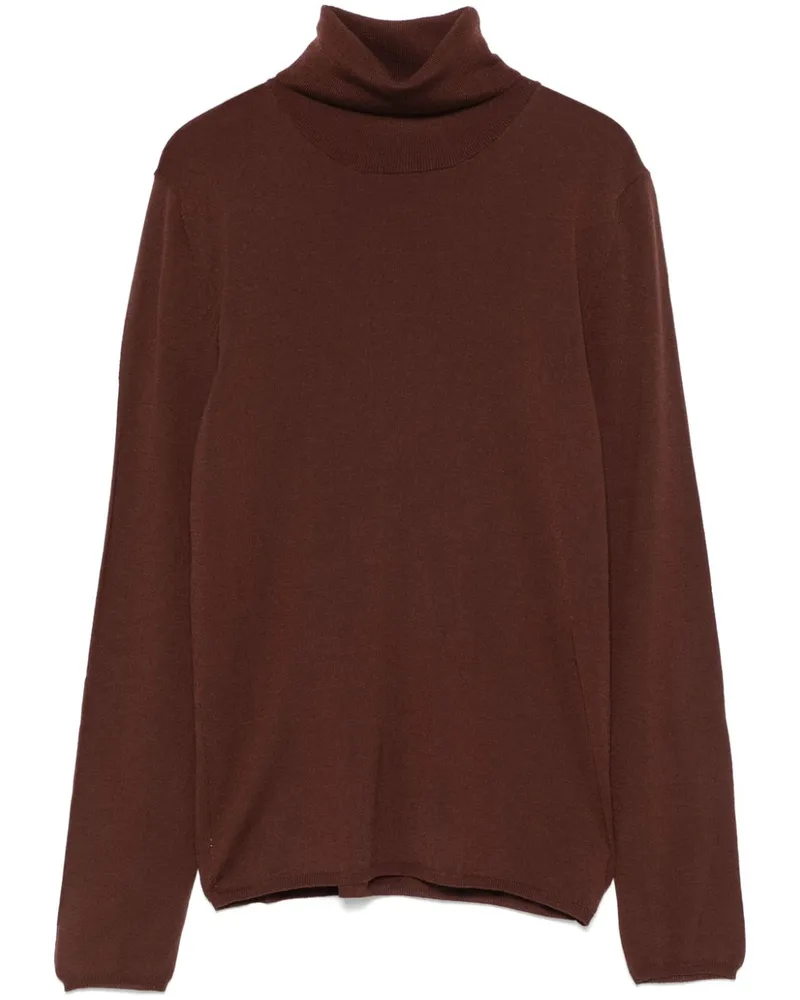 Zanone Fein gestrickter Pullover - Braun Braun
