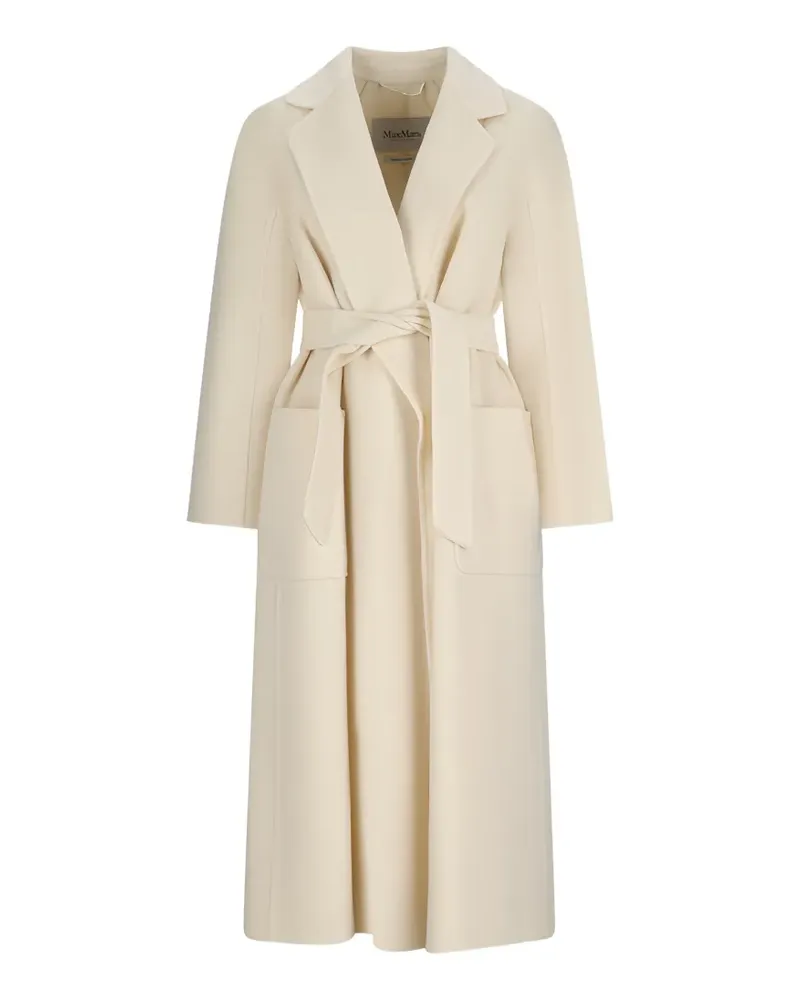 Max Mara Ludmilla Icon Mantel - Weiß Weiß