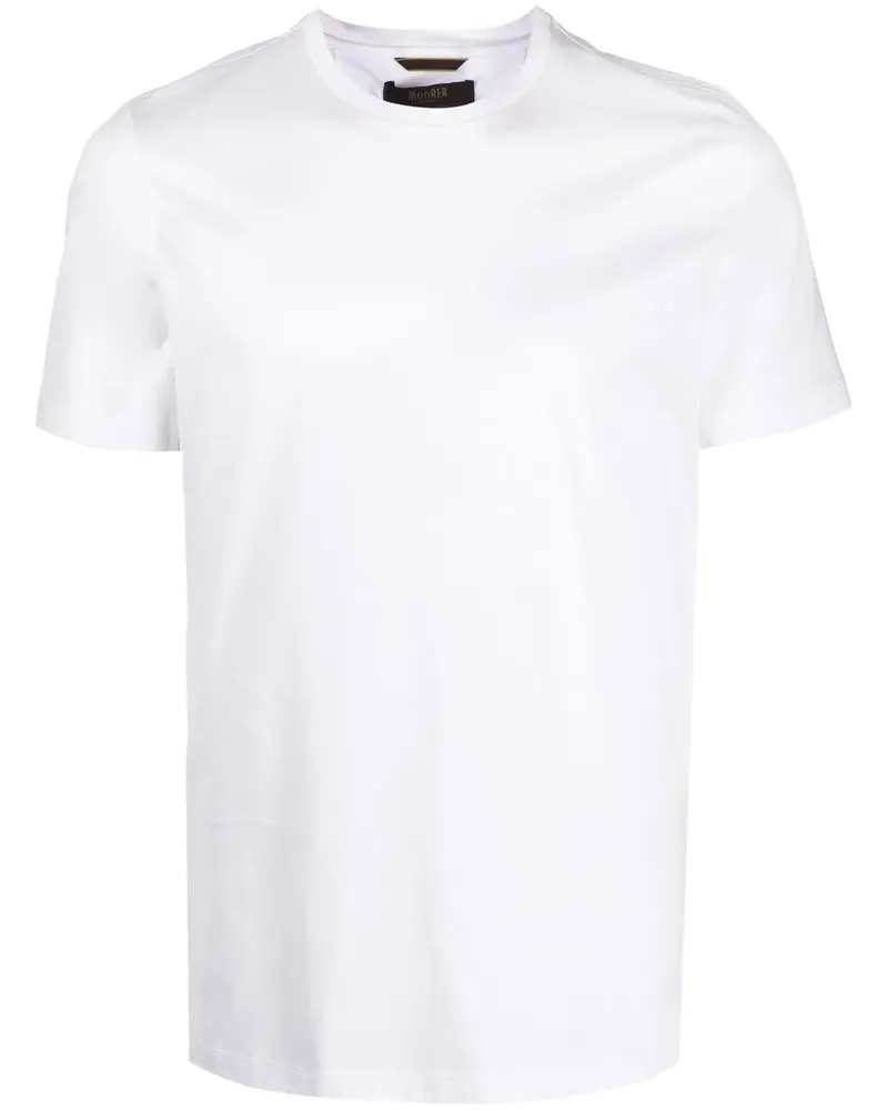 MOORER Klassisches T-Shirt - Weiß Weiß