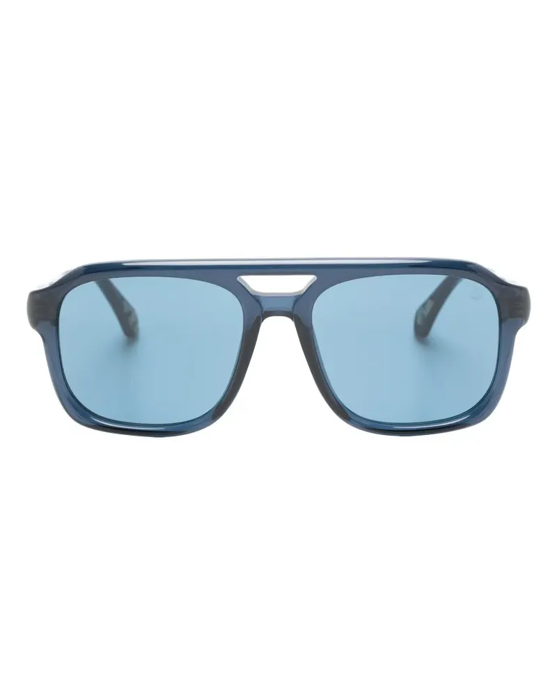 Moncler Vantos transparent pilot sunglasses - Blau Blau