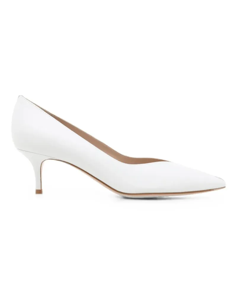 Gianvito Rossi Paris Pumps mit spitzer Kappe - Weiß Weiß