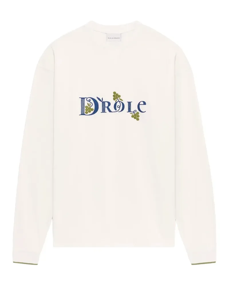 Drôle de Monsieur Funny Heritage T-Shirt mit Logo - Weiß Weiß