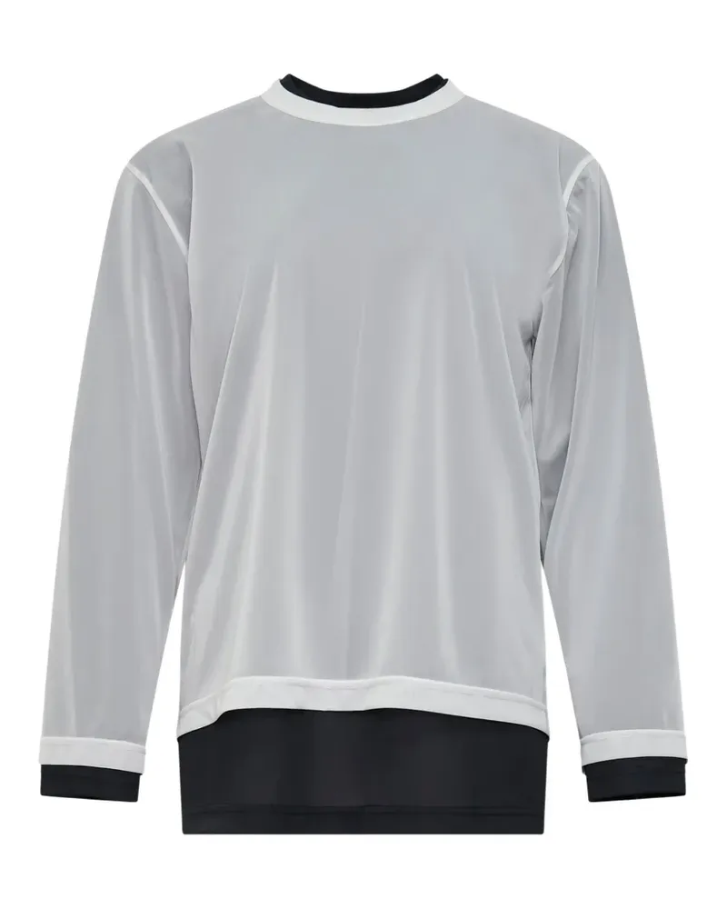 Comme des Garçons Langarmshirt im Layering-Look - Weiß Weiß
