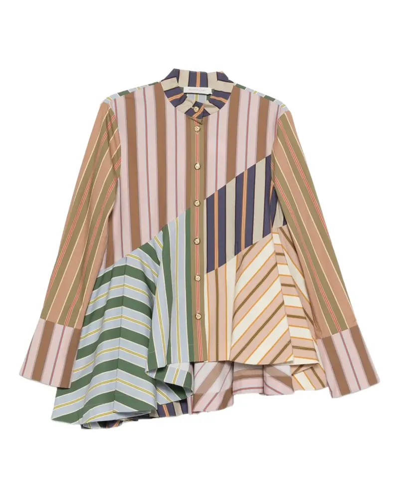 Zimmermann Clash striped shirt - Nude Nude