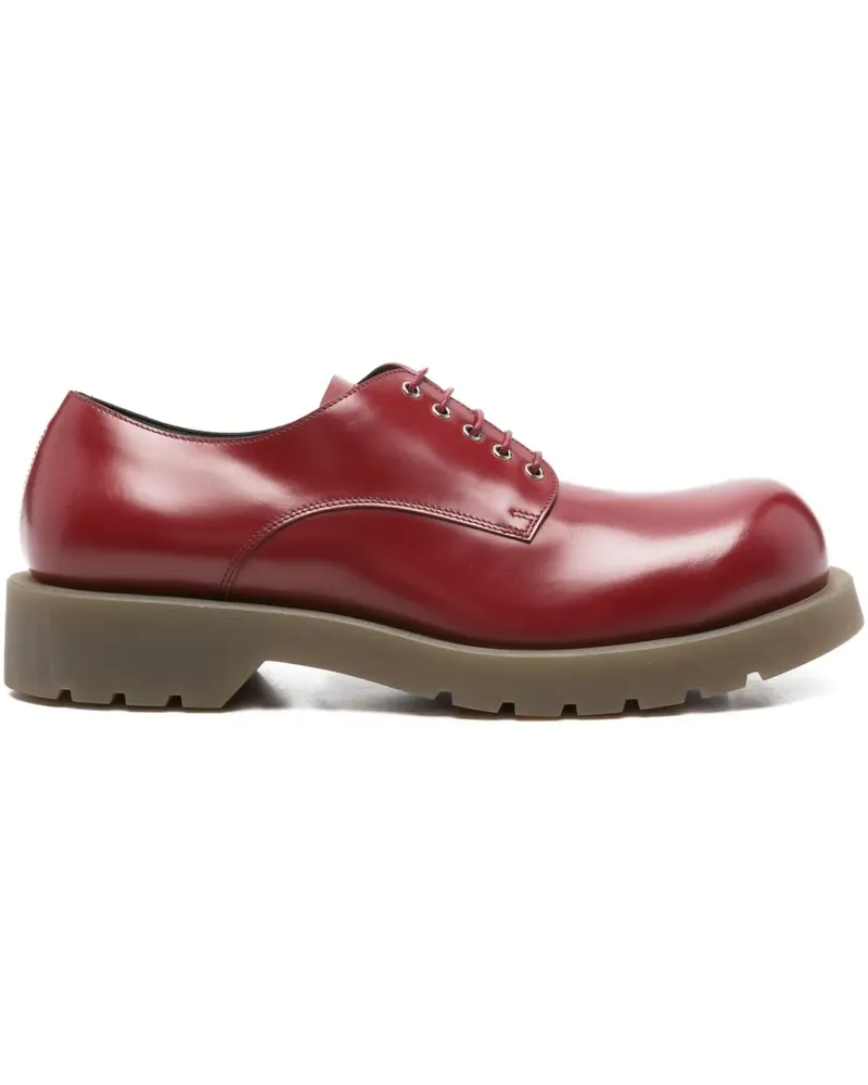 Jil Sander Klassische Derby-Schuhe - Rot Rot