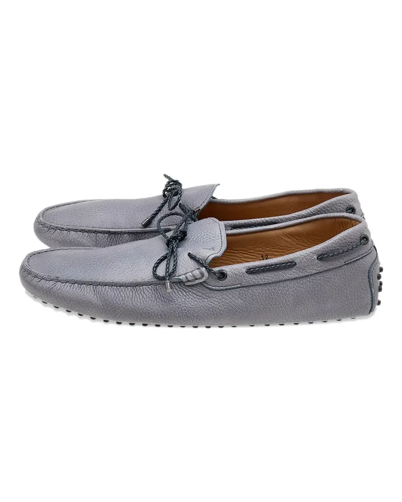TOD'S braided-bow loafers - Grau Grau