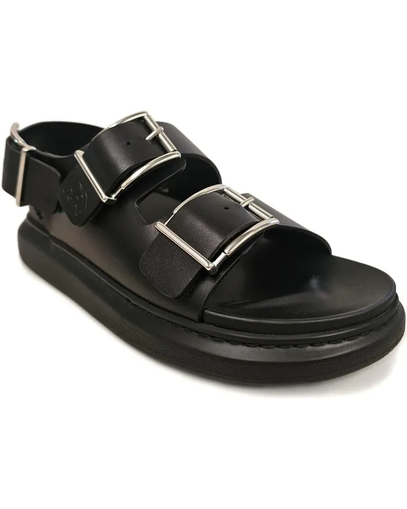 Alexander McQueen buckle-strap sandals - Schwarz Schwarz