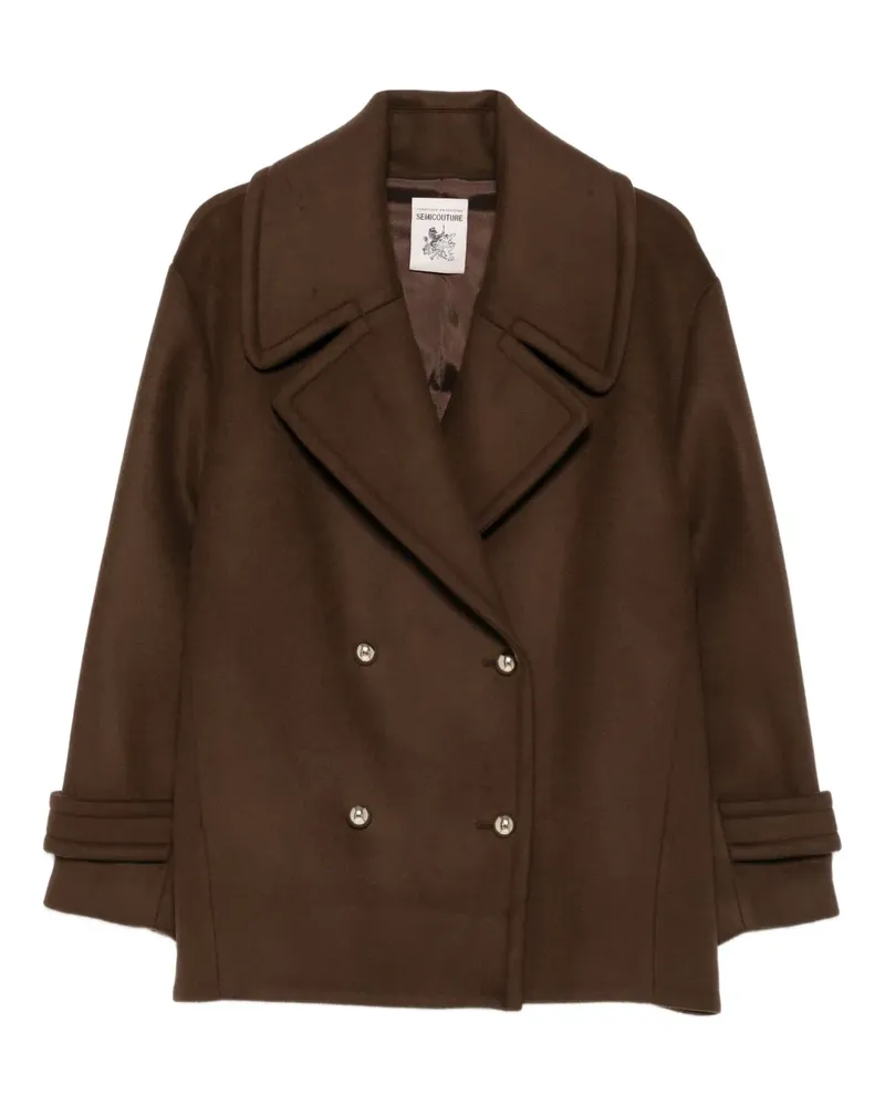 Semicouture double-breasted coat - Braun Braun