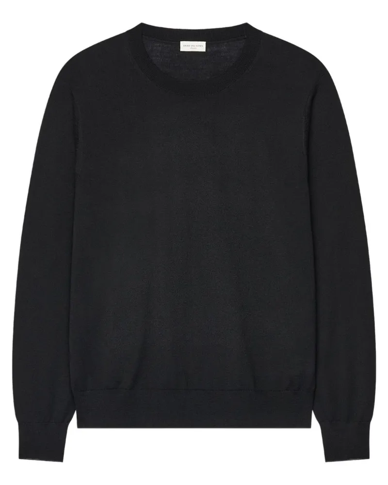 Dries van Noten Pullover aus Merinowolle - Schwarz Schwarz