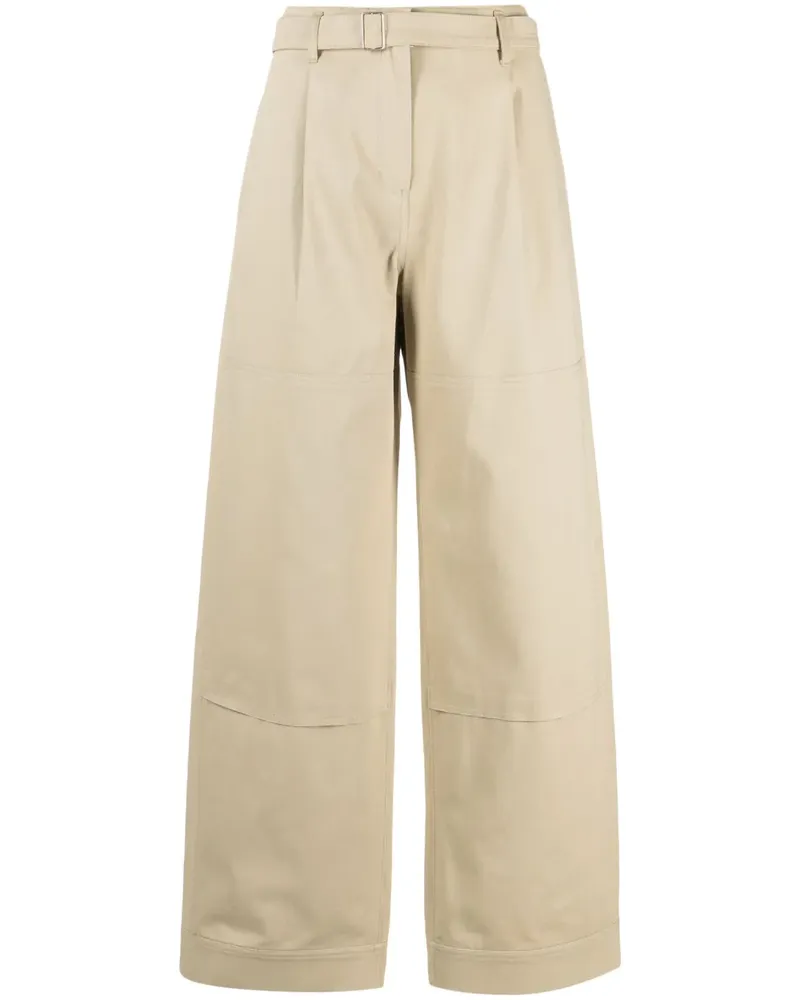 LOW CLASSIC Weite Hose mit Gürtel - Nude Nude