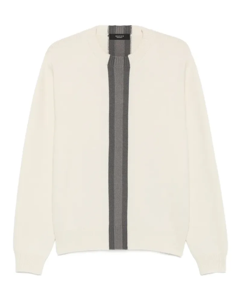 Gucci Pullover mit Streifendetail - Weiß Weiß