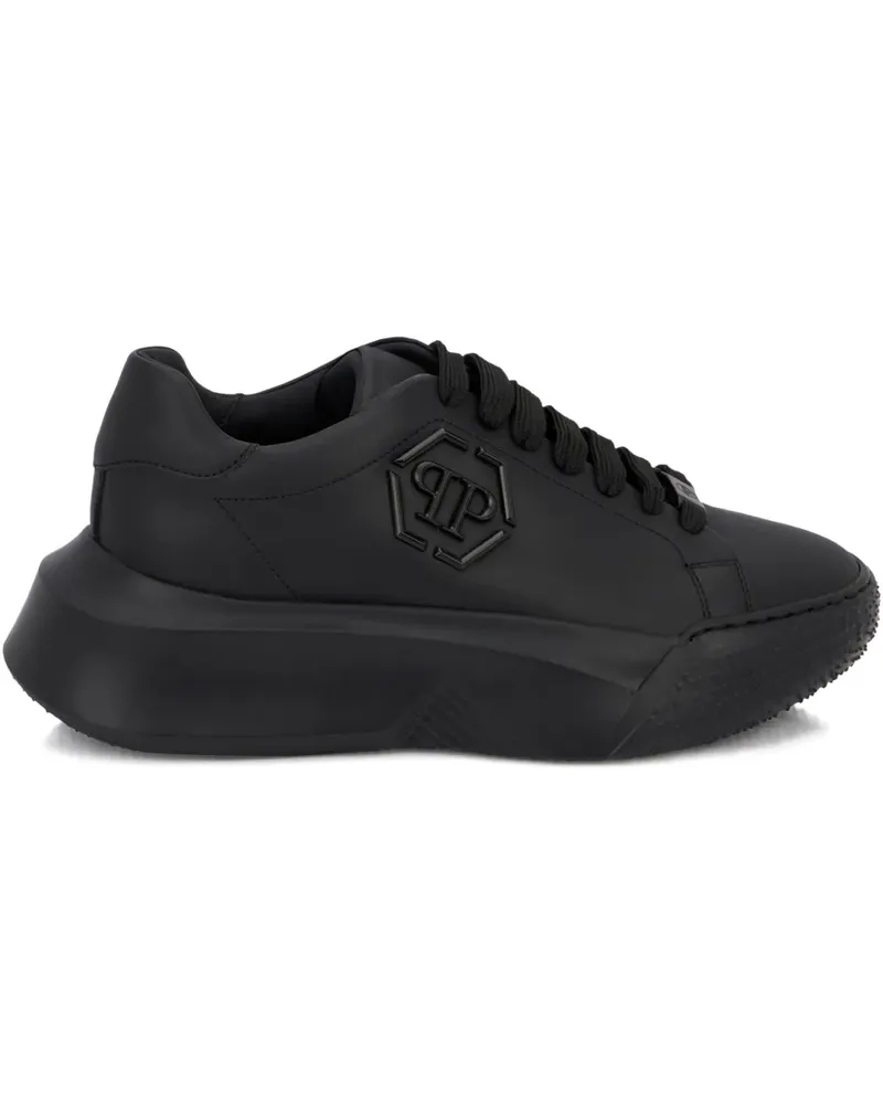 Philipp Plein x New Basic Hexagon Sneakers - Schwarz Schwarz