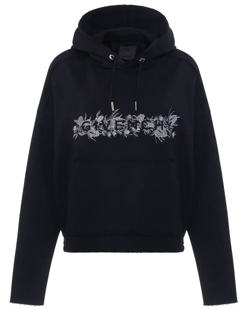 Givenchy Hoodie mit Distel-Logo - Schwarz Schwarz