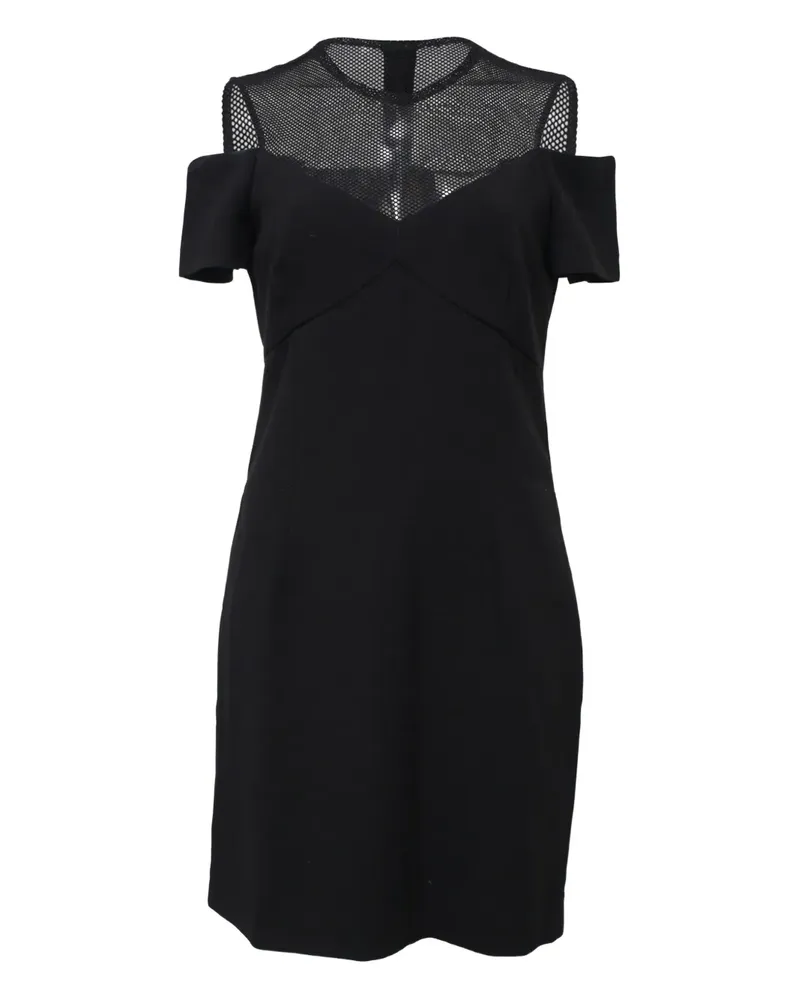 Sandro mesh-detail midi dress - Schwarz Schwarz