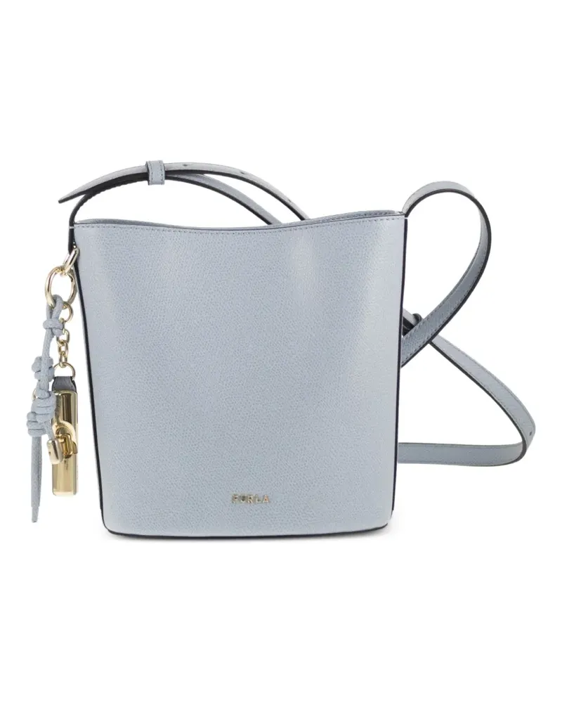Furla Roxie charm-detail leather bucket bag - Blau Blau