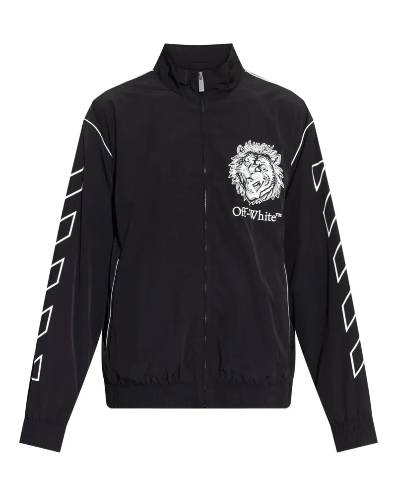 OFF-WHITE Jacke mit grafischem Print - Schwarz Schwarz