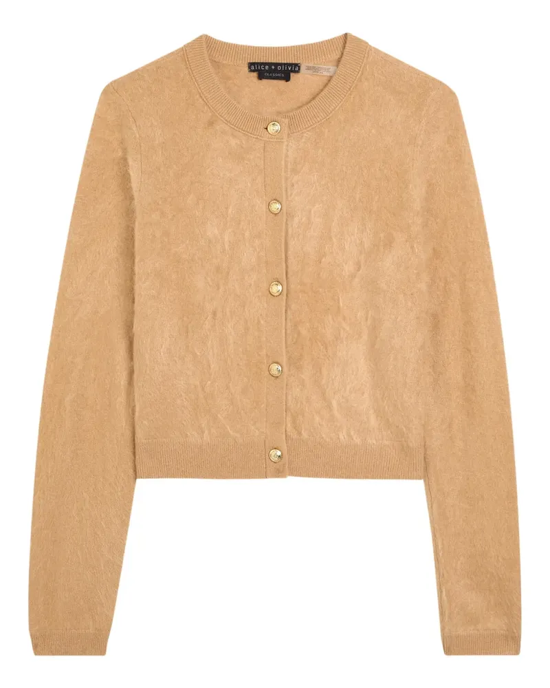 Alice + Olivia Dollie button cardigan - Nude Nude