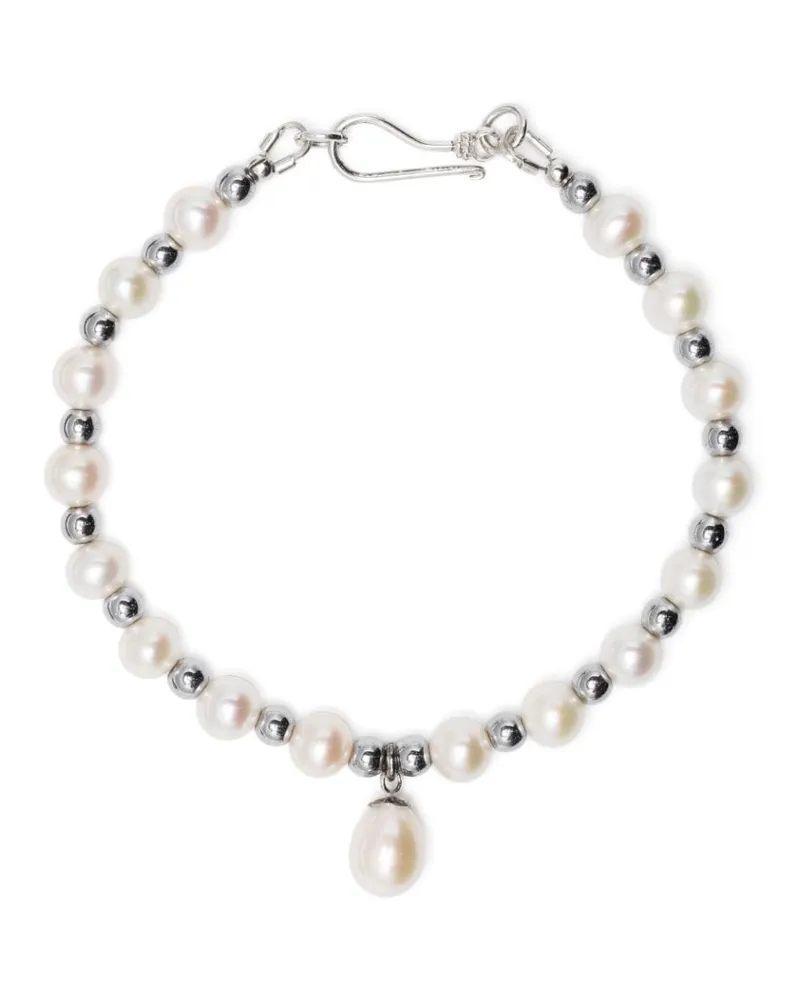 A Sinner in Pearls Armband mit Perlen Weiß