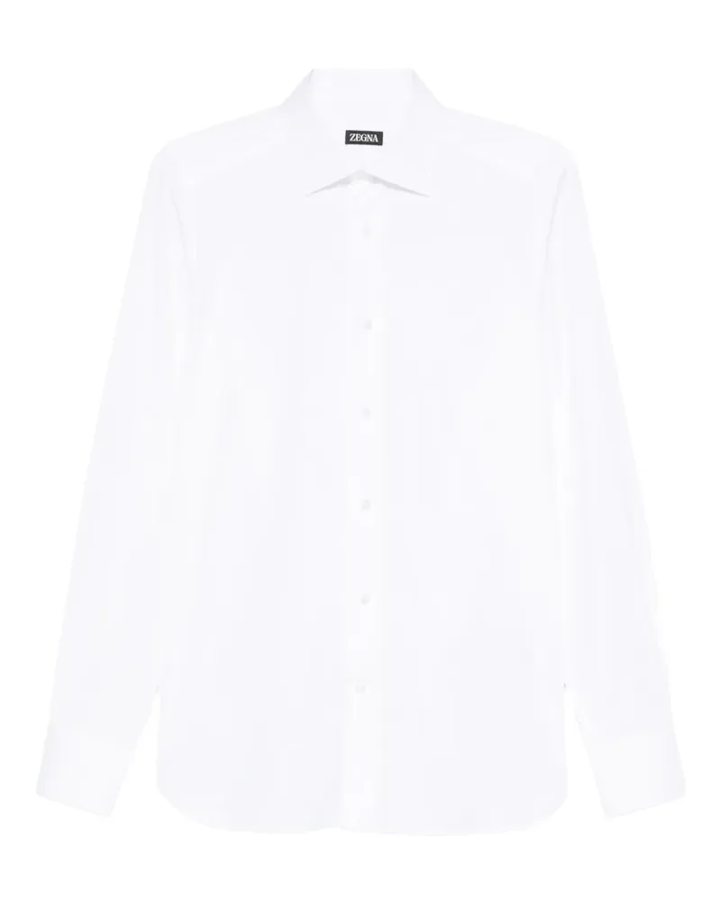 Ermenegildo Zegna Langärmeliges Hemd - Weiß Weiß