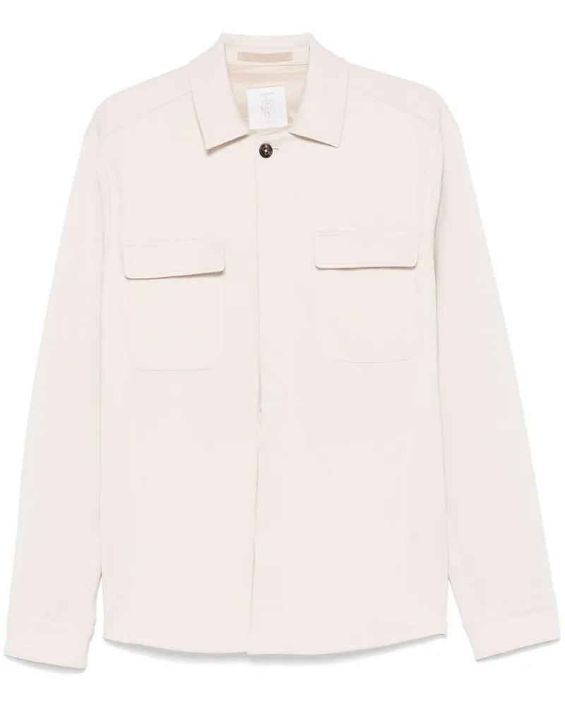 Eleventy Hemdjacke mit klassischem Kragen - Nude Nude