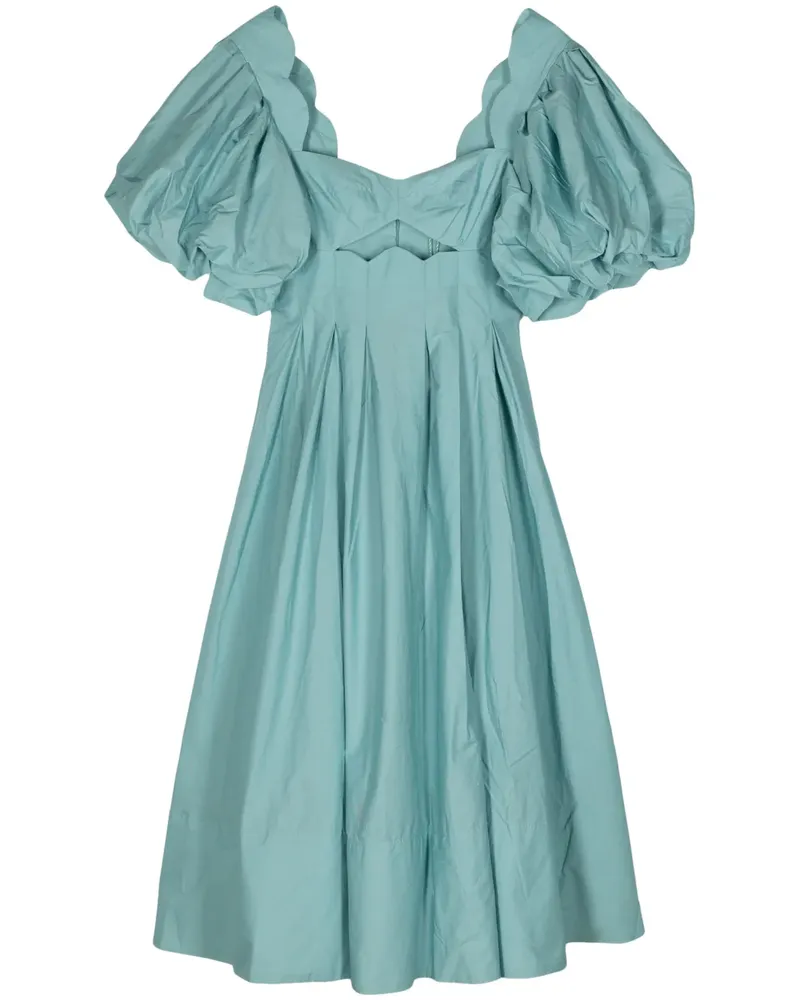 FARM Rio Midikleid mit Cut-Outs - Blau Blau