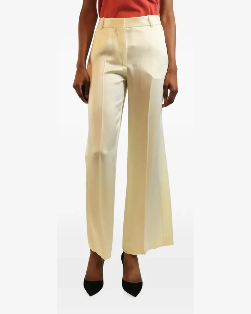 Totême cuff-slit trousers - Nude Nude