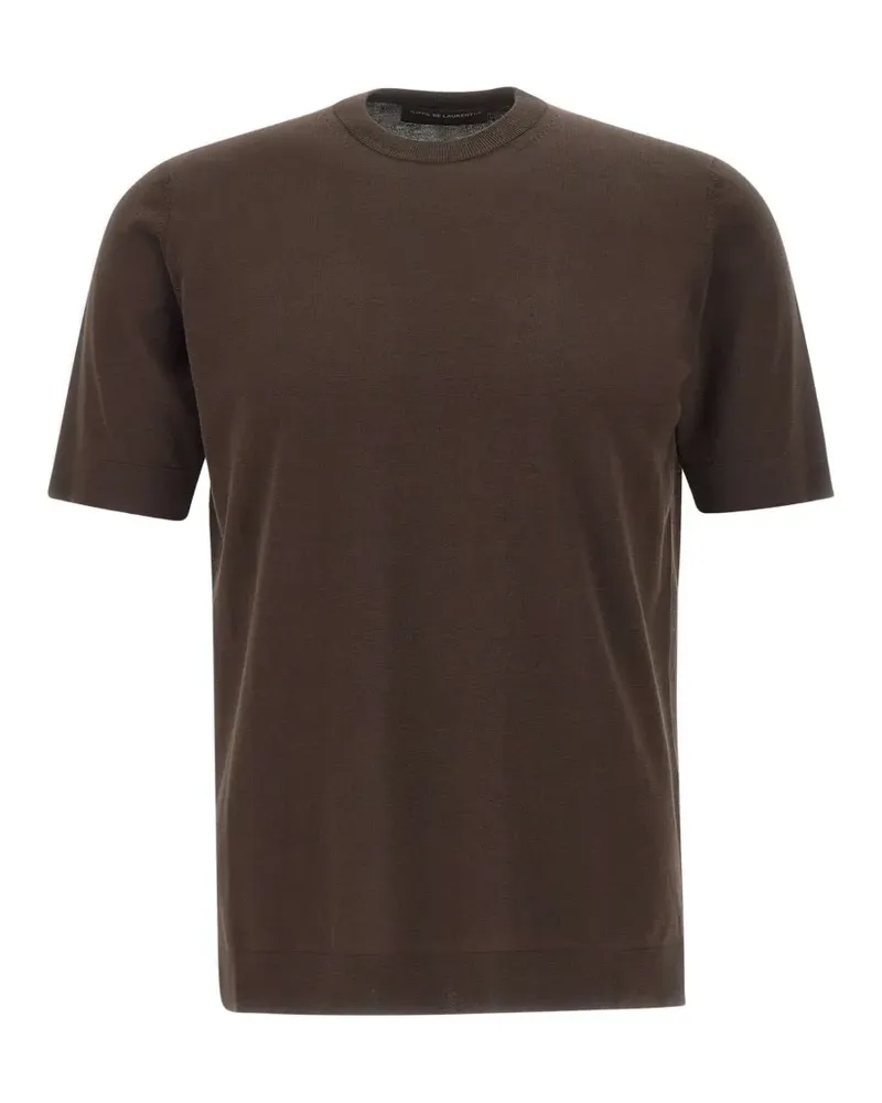 Filippo de Laurentiis Geripptes T-Shirt - Braun Braun