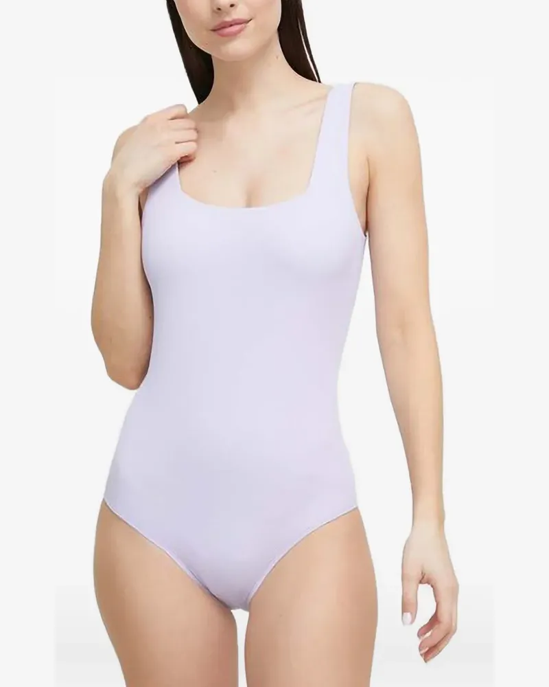 Casall scoop-neck open-back swimsuit - Violett Violett