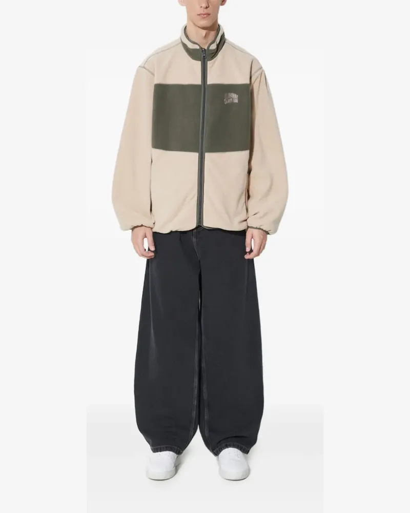 Billionaire Boys Club Fleecejacke in Colour-Block-Optik - Nude Nude