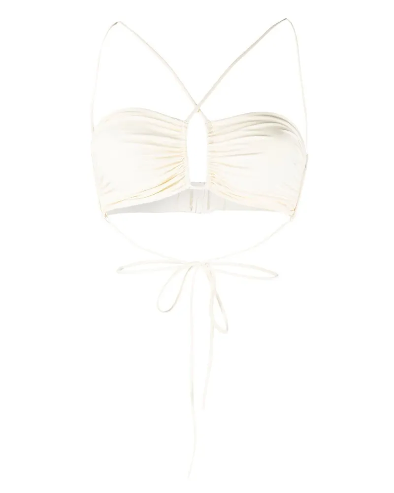 Magda Butrym Bandeau-Top - Weiß Weiß