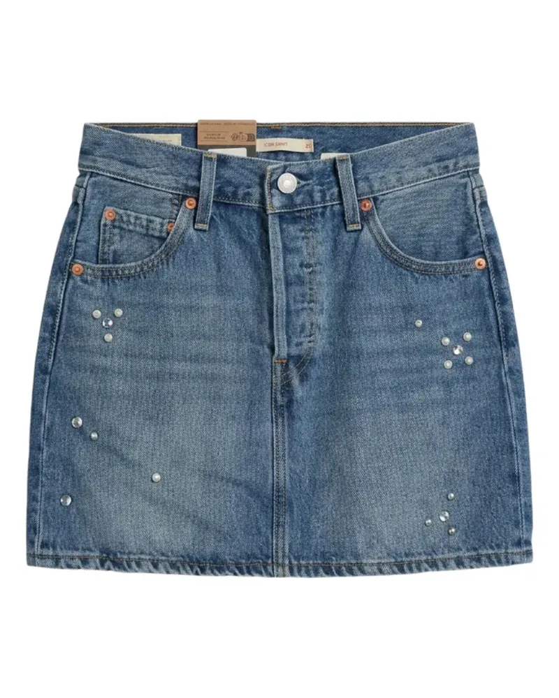 Levi's Icon crystal-embellished skirt - Blau Blau