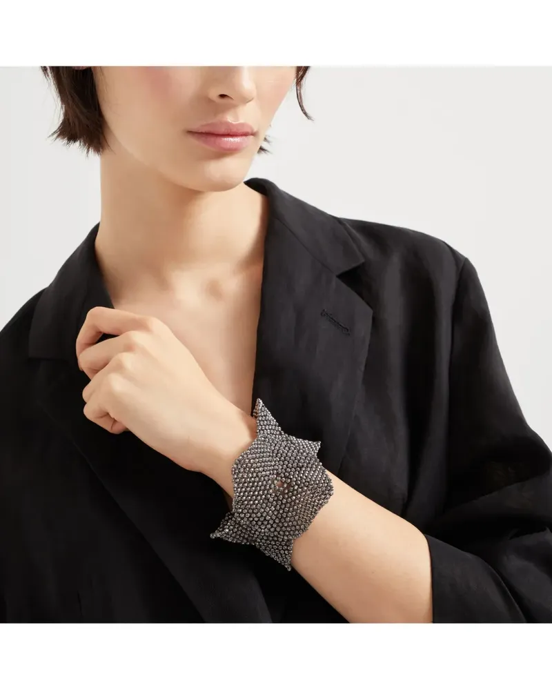 Brunello Cucinelli Skulpturales Armband - Silber Silber