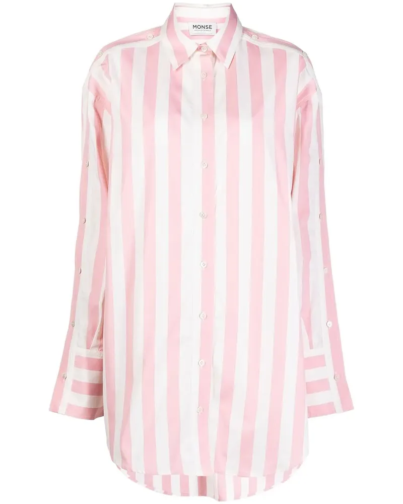 Monse Gestreiftes Hemdkleid - Rosa Rosa