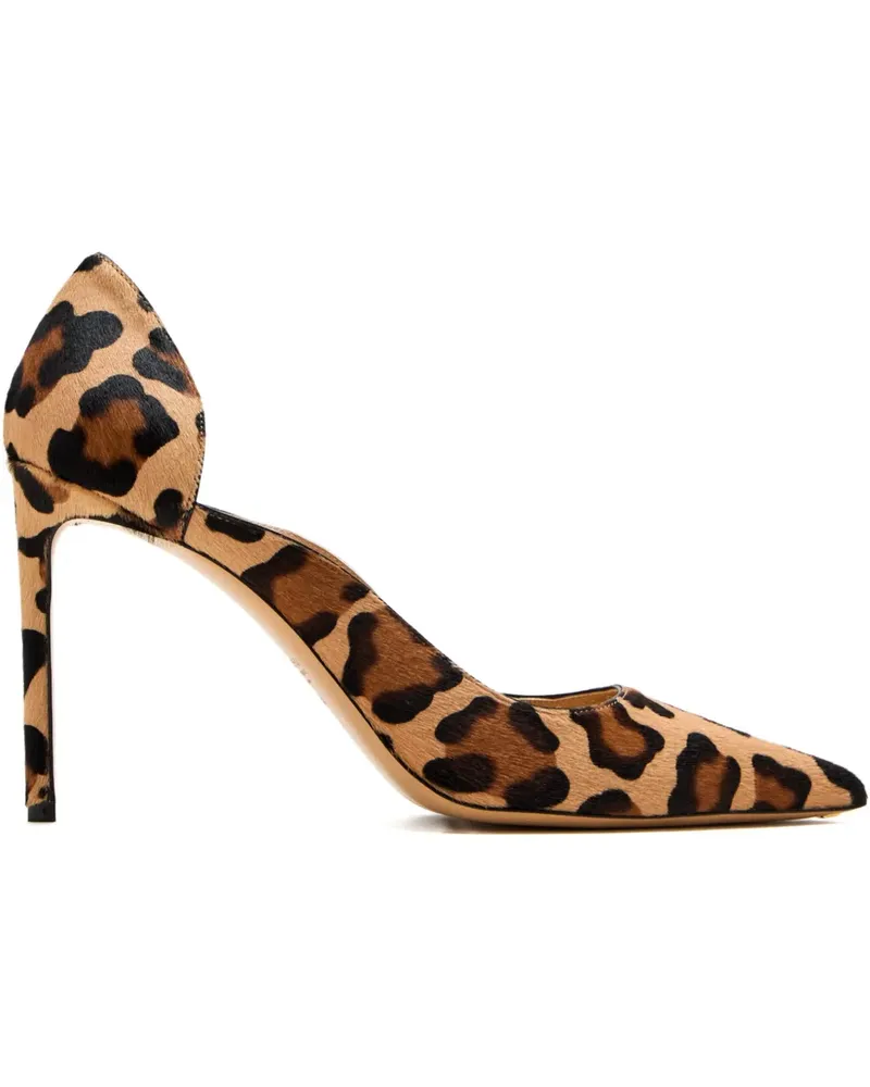 Francesco Russo Pumps mit Leoparden-Print 95mm - Nude Nude