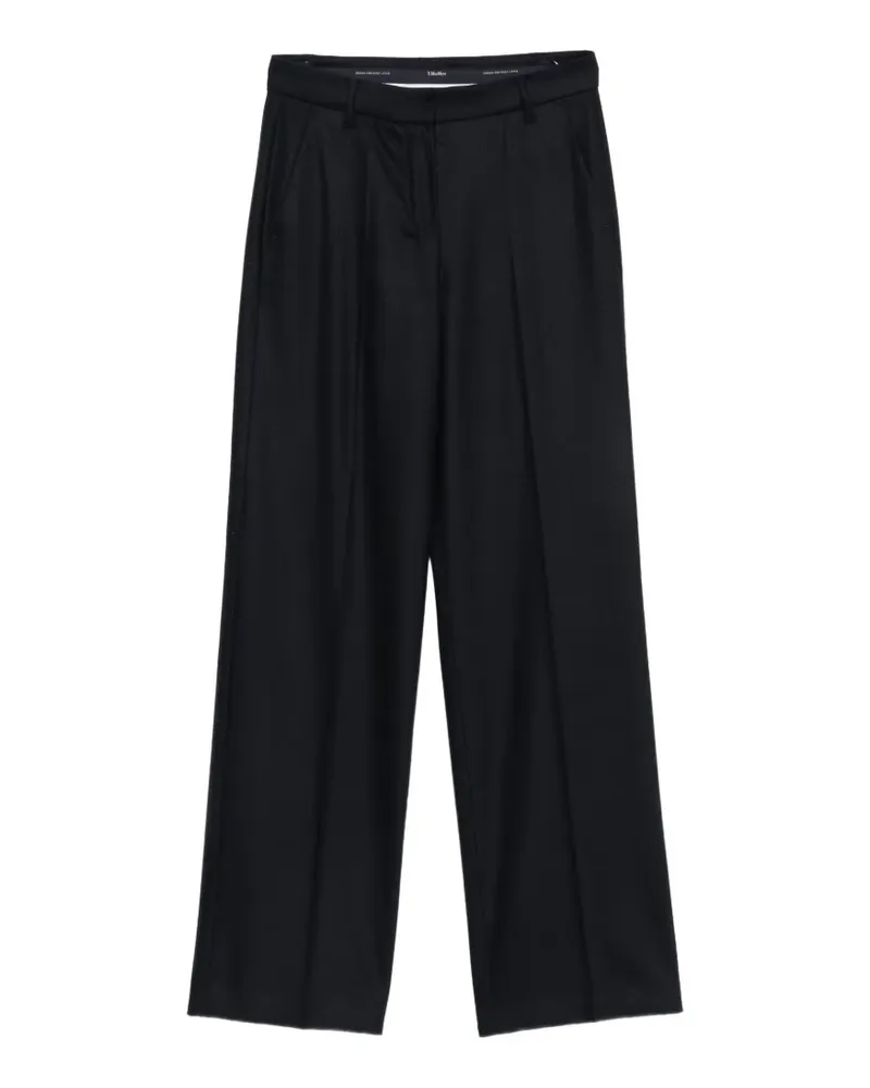 Max Mara Hose mit Bügelfalten - Blau Blau