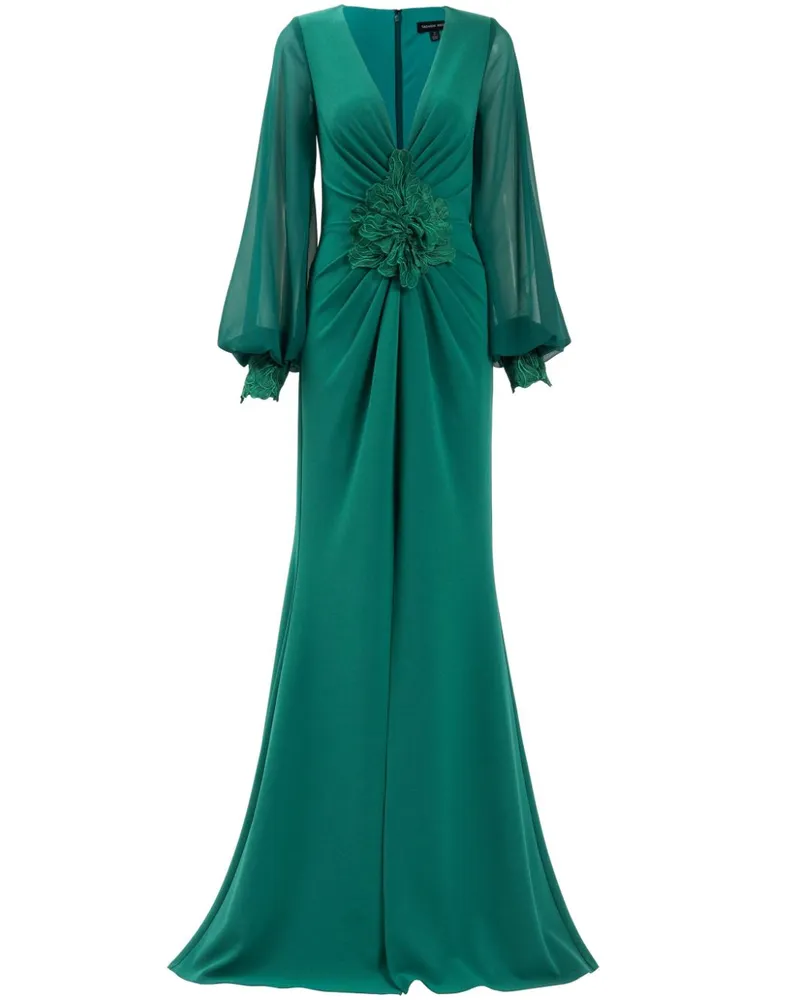 Tadashi Shoji Drapiertes Abendkleid - Grün Grün